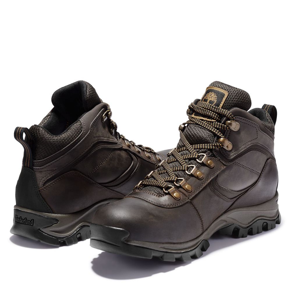 Bocanci De Drumeție Timberland Barbati Maro Inchis - Mt. Maddsen Mid Waterproof - Romania - TVIKDU28